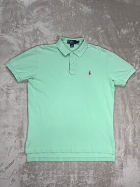 Polo Ralph Lauren Men's Polo Shirts Short Sleeve Mint - Size Medium